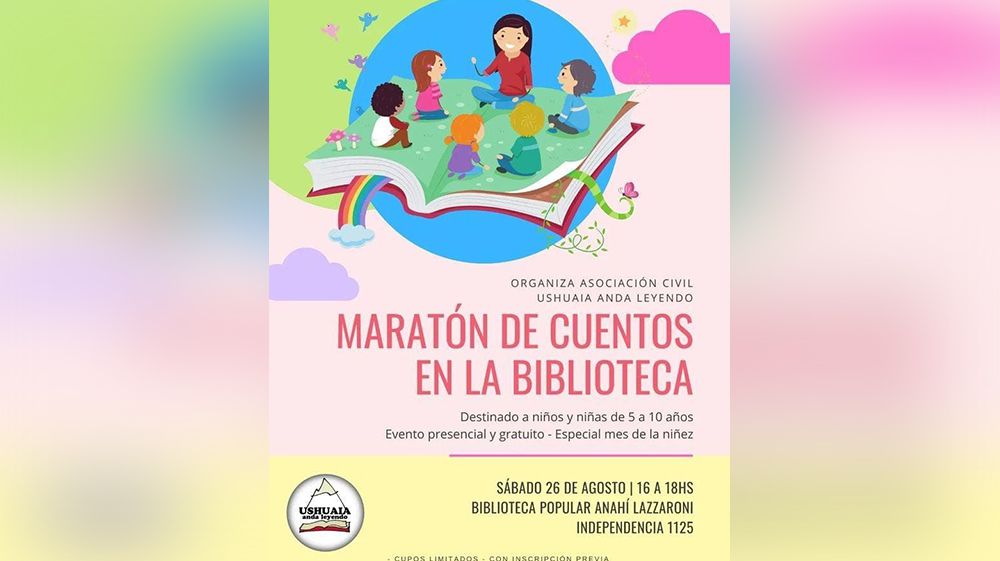 ‘Ushuaia Anda Leyendo’ invita a la Maratón de Cuentos