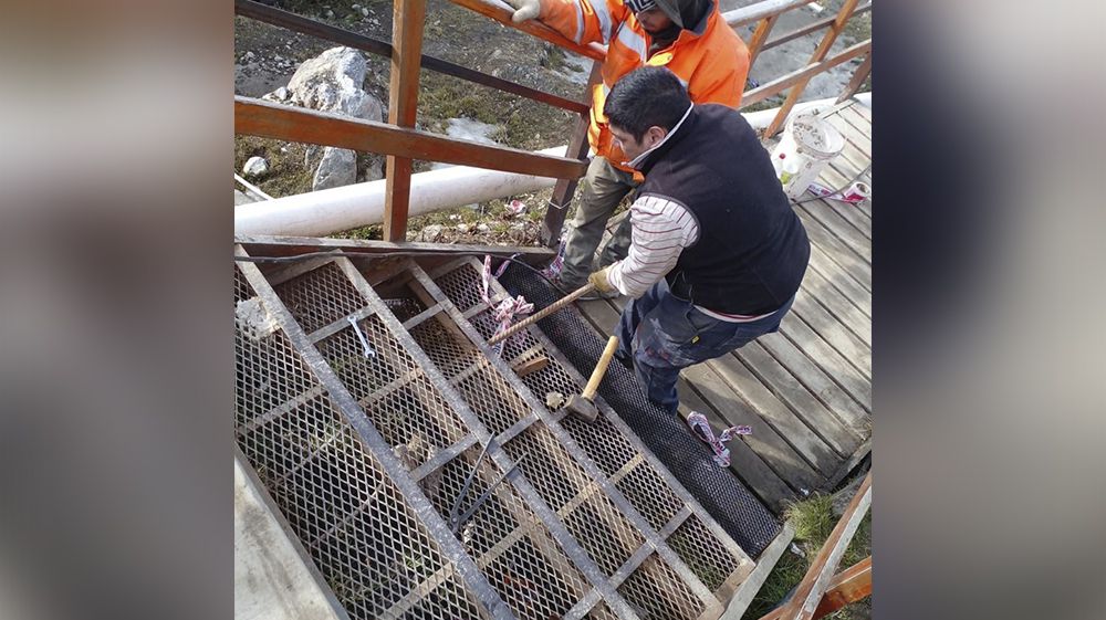 Avanza la renovación de la escalera del barrio Obrero