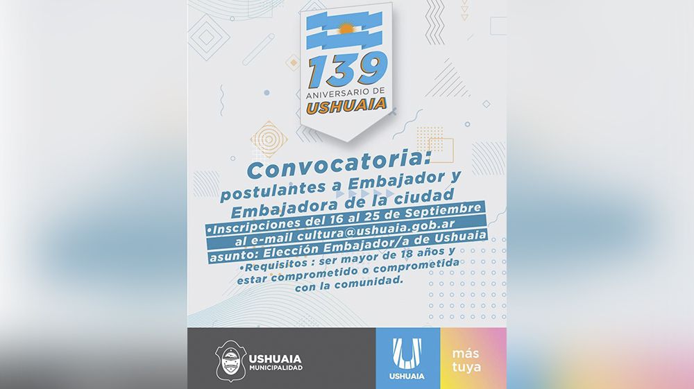 Comienzan las inscripciones para Embajadores de Ushuaia