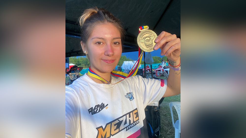 Julieta Jeréz a Concordia para correr el Enduro Nacional 