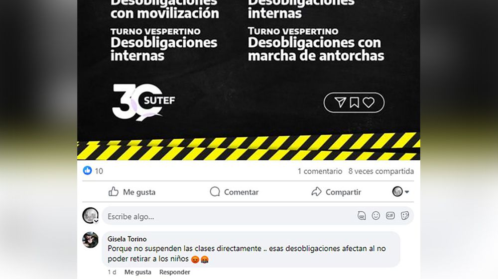 Las medidas de fuerza siguen impactando en el aprendizaje 