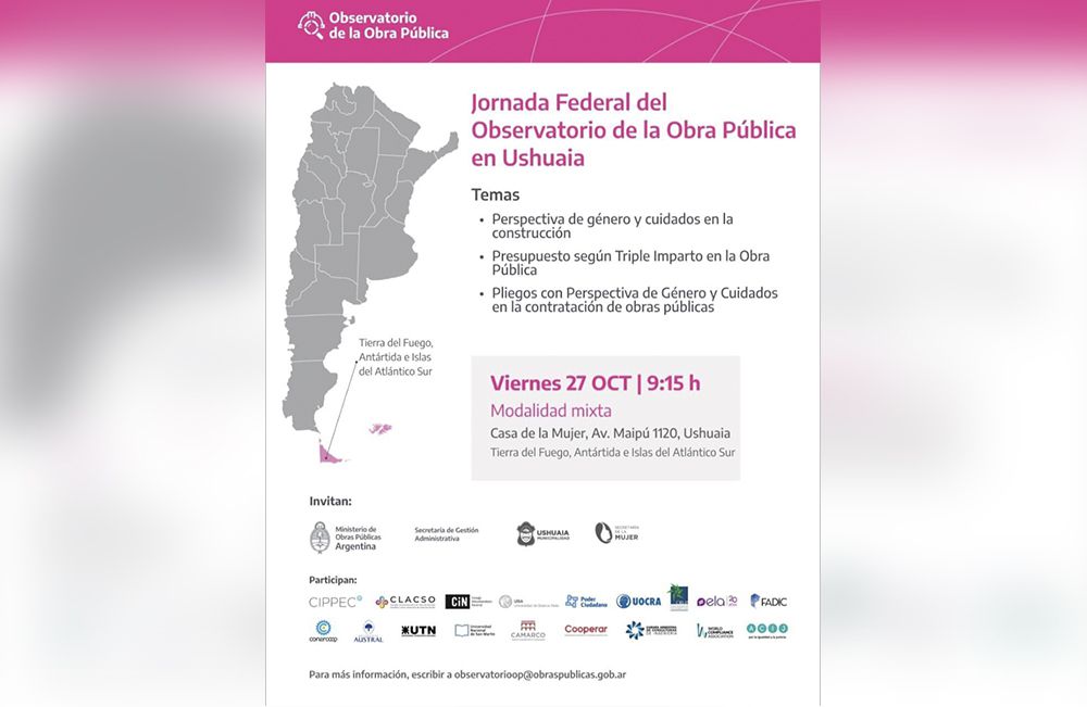 La Secretaría de la Mujer invita al Observatorio de Obra Pública