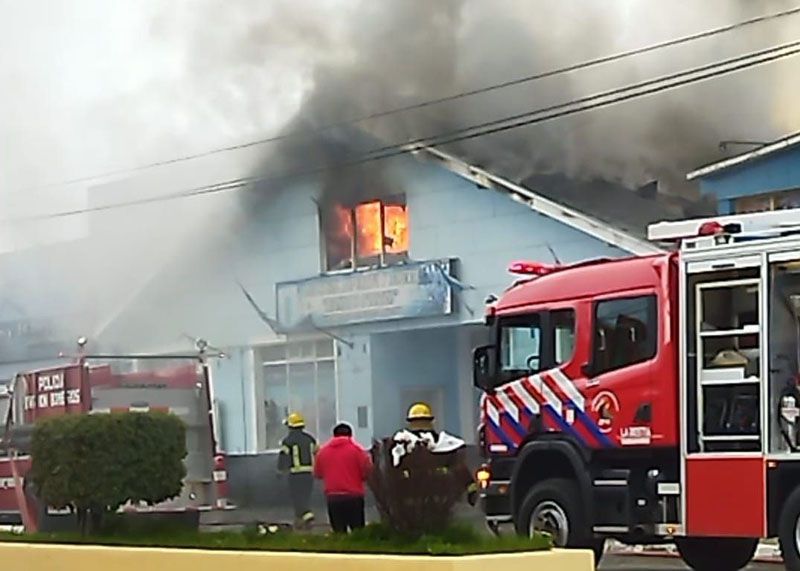 Un incendio afectó al histórico Club O’Higgins 