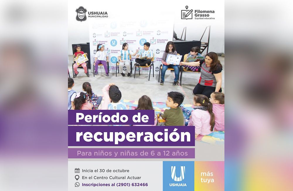 Inscripciones abiertas para recuperación escolar ‘Filomena Grasso’