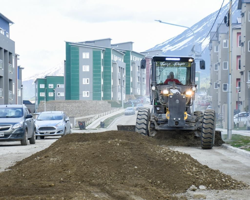 La Municipalidad realizó trabajos en la urbanización Procrear