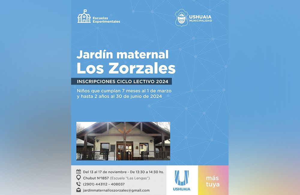 Se abrirán las inscripciones para el Jardín Maternal ‘Los Zorzales’
