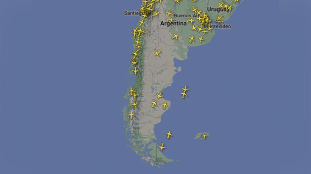 Intenso tráfico aéreo en el Aeropuerto Internacional de Ushuaia