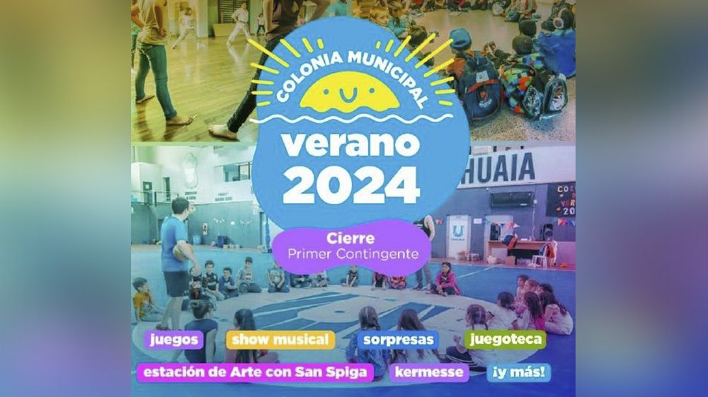 Cierre del primer contingente de las Colonias de Verano