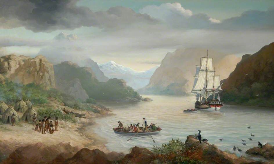 James Cook culmina su exploración de Tierra del Fuego 