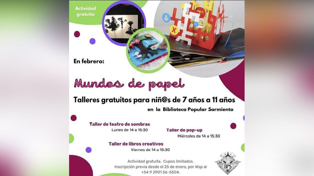 La Biblioteca Popular Sarmiento invita a las actividades de verano
