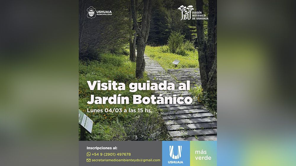 La Municipalidad invita a las visitas guiadas al Jardín Botánico