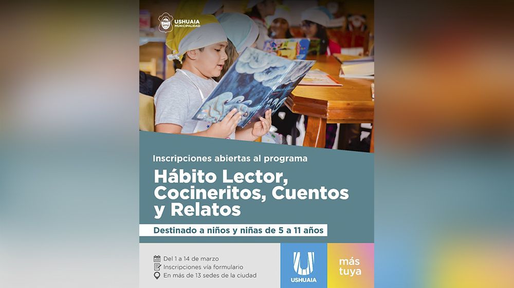 Están abiertas las inscripciones para el programa municipal ‘Hábito Lector’