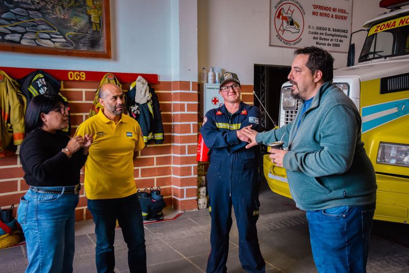 Pelloli y Duré visitaron el cuartel Zona Norte