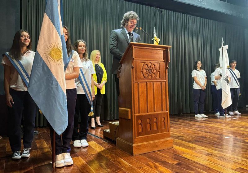 Milei inauguró el ciclo lectivo 2024 con críticas a la educación pública