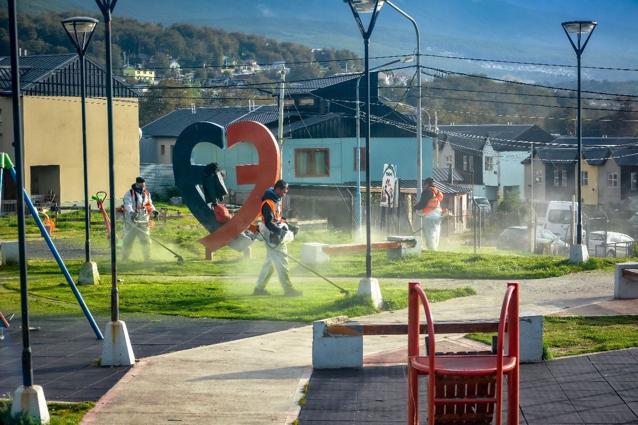 Medio Ambiente y Agrotécnica Fueguina realizaron una jornada de limpieza