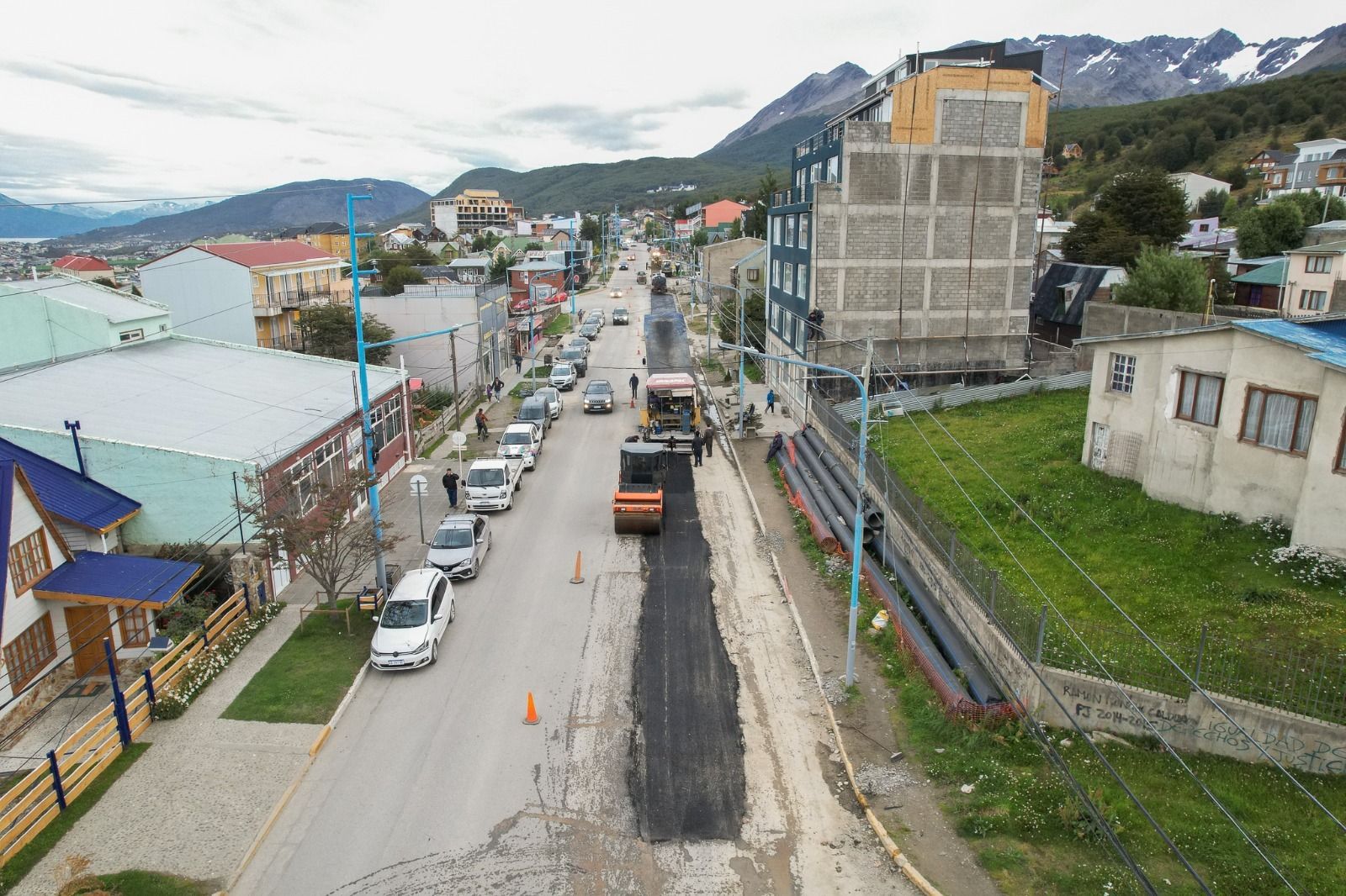 Se repavimentó el sector intervenido de Avenida Alem 