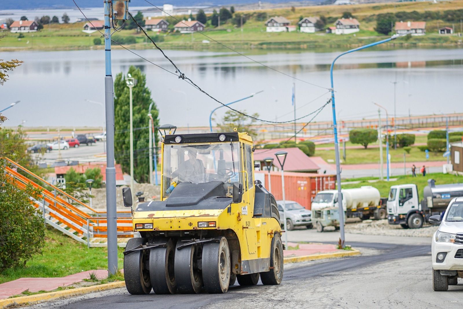 Se repavimentó sector céntrico afectado por la obra del colector cloacal 