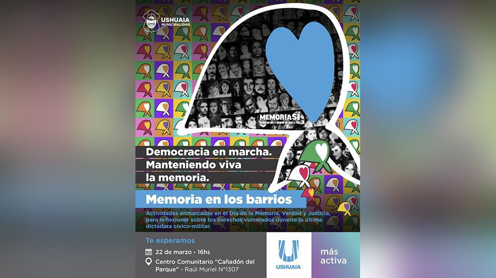 La Municipalidad invita a las actividades por el Día de la Memoria, la Verdad y la Justicia