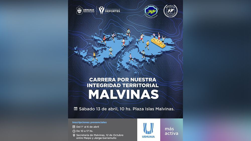 Invitan a la ‘Carrera por nuestra Integridad Territorial Malvinas’