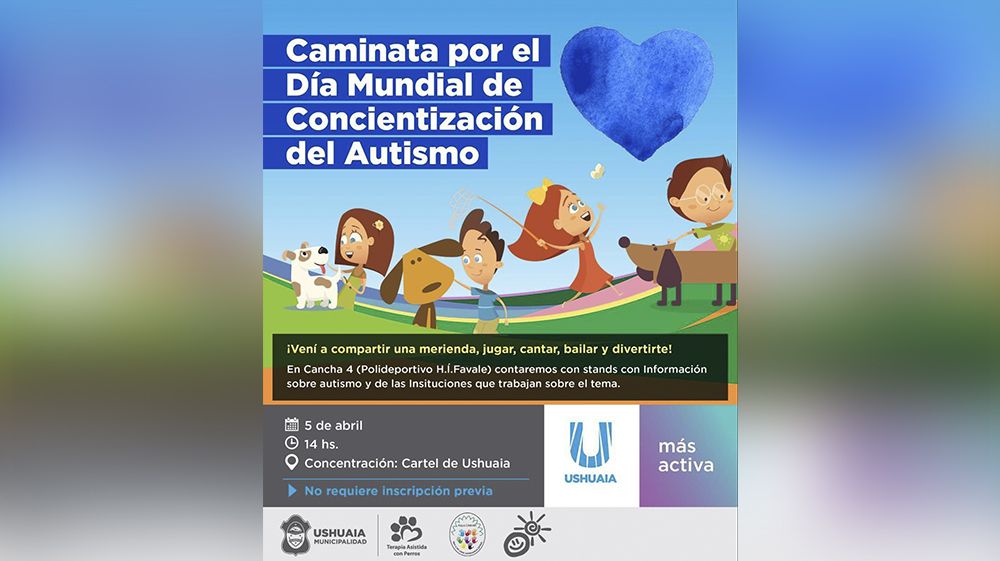 La Municipalidad invita a la Caminata de Concientización del Autismo