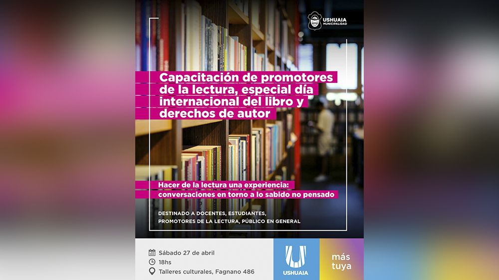 Cultura municipal brindará una capacitación para promotores de lectura