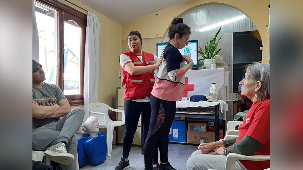 Cruz Roja Ushuaia continúa brindando cursos de Primeros Auxilios 