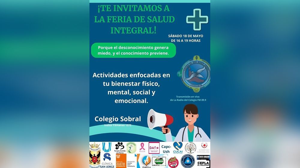 Estudiantes organizan feria de salud integral para Ushuaia