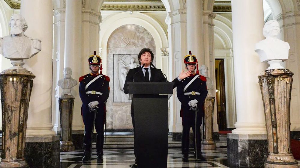 Milei no descartó que el