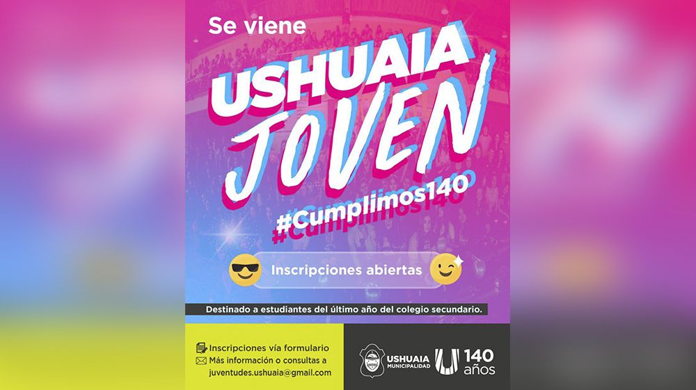 Comienzan las inscripciones para el programa municipal ‘Ushuaia Joven’