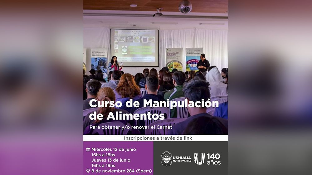 La Municipalidad brindará un nuevo curso de Manipulación de Alimentos