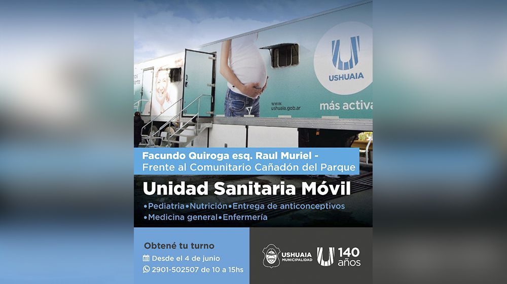 La Unidad Sanitaria Móvil atenderá en calle Facundo Quiroga 