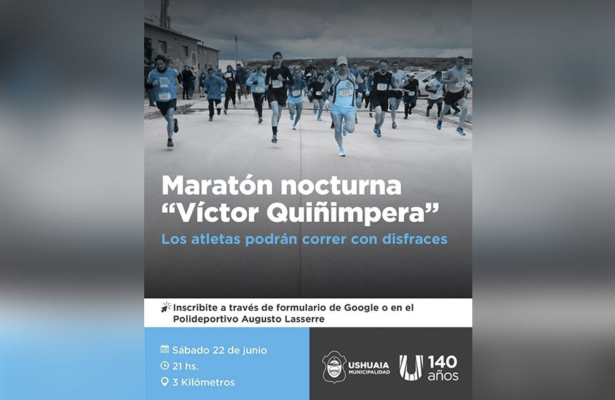 El IMD abrió las inscripciones para la Carrera Nocturna ‘Victor Quiñimpera’