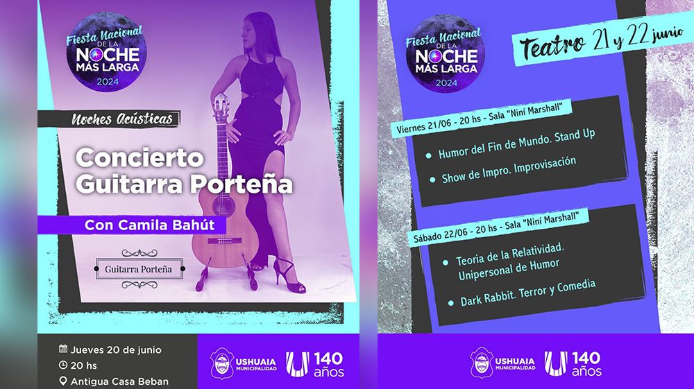 Llegan las ‘Noches Acústicas’ y el ‘Teatro con Humor’ a la Noche Más Larga