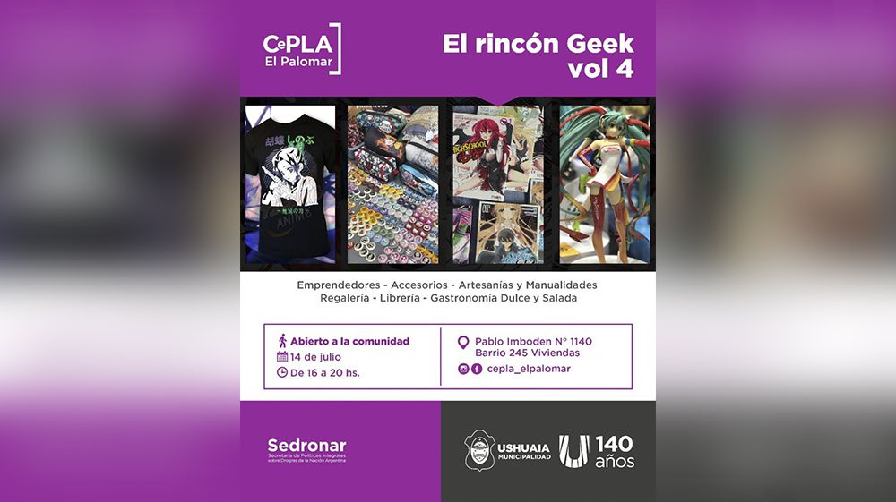 La Municipalidad invita a la 4ª edición de ‘Rincón Geek TDF’