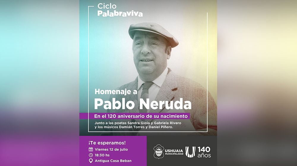 El ciclo ‘Palabraviva’ rendirá homenaje a Pablo Neruda