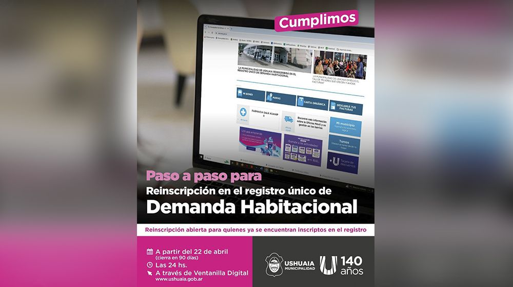 Avanza la reinscripción al Registro Único de Demanda Habitacional