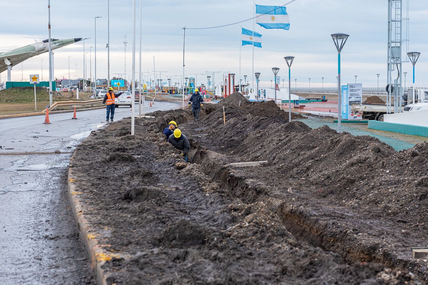 Continúan los trabajos en la desviación del gasoducto