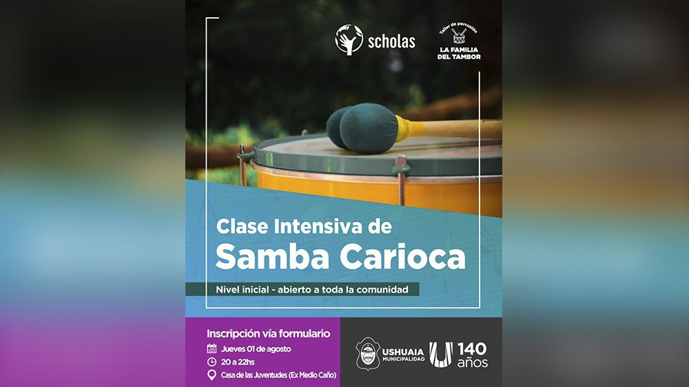 Se presentará una clase intensiva de ‘Samba Carioca’ en la Casa de las Juventudes
