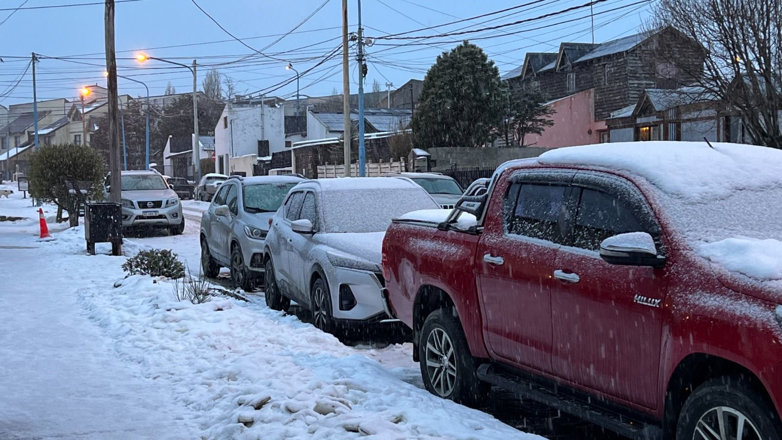Vuelven las nevadas  en Ushuaia