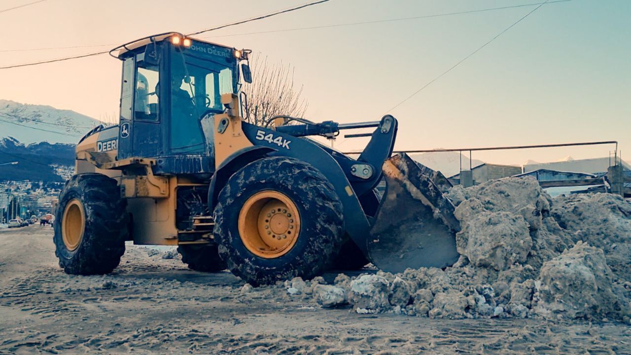 Personal municipal realizó trabajos de despeje de nieve