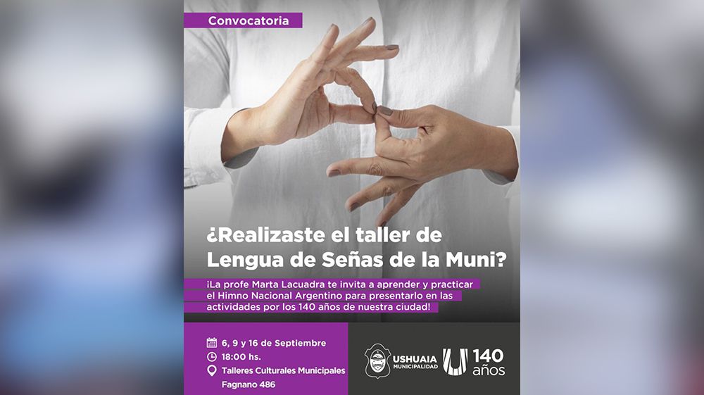 Cultura municipal invita a la interpretación del Himno en Lengua de Señas