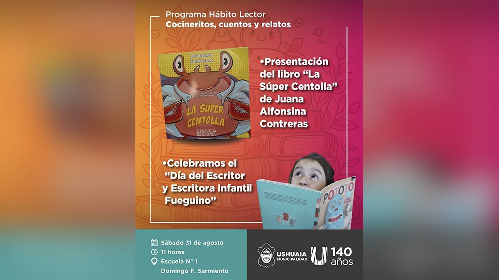 El libro ‘La Súper Centolla’ se presentará en la Escuela Nº 1