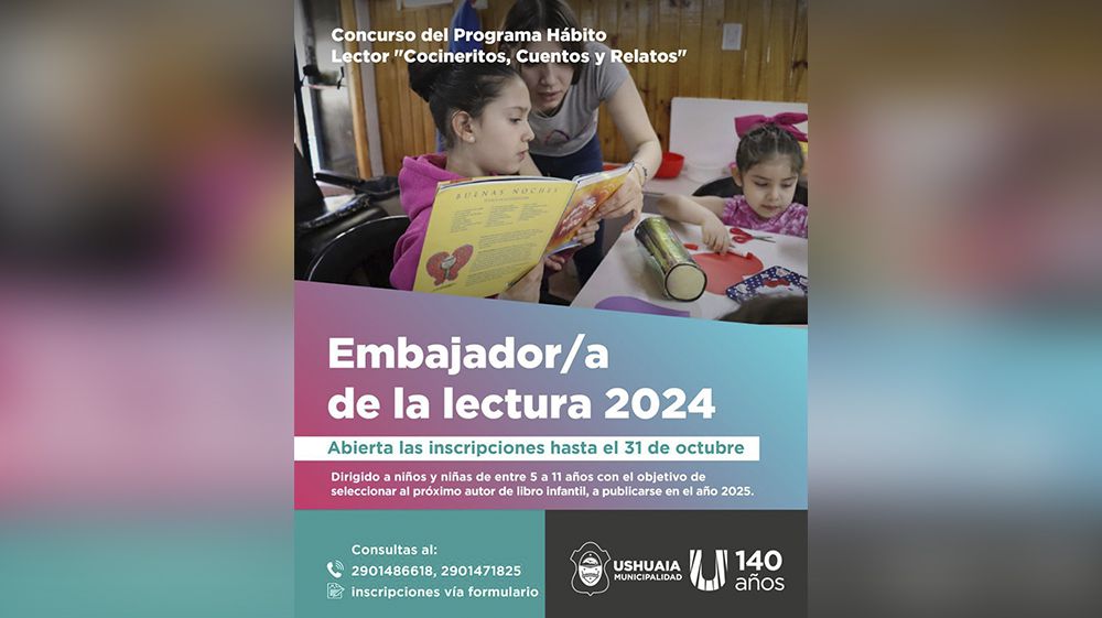 Ushuaia tendrá ‘Embajador y Embajadora de la Lectura’