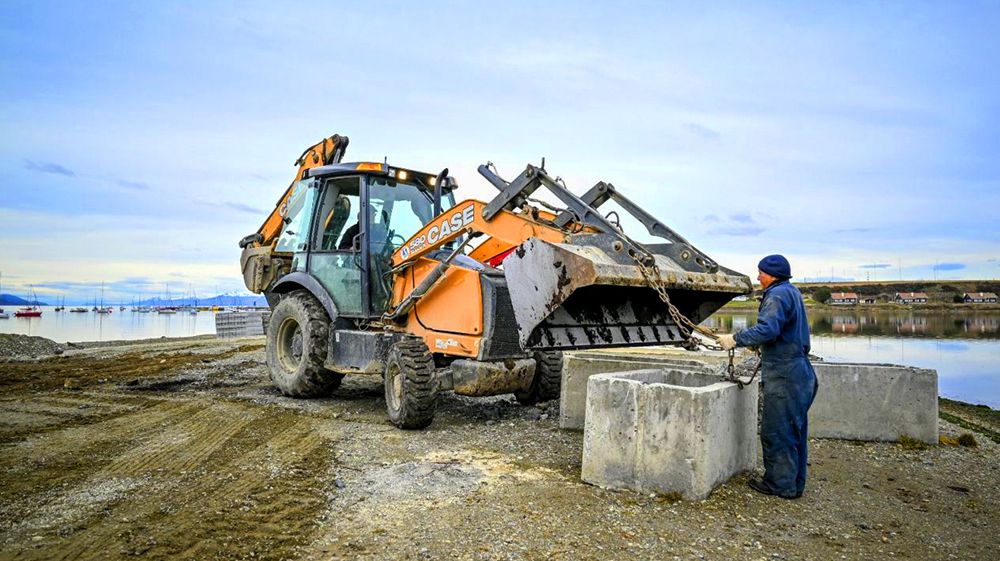 Se reanudó la obra de la Pasarela Fique 