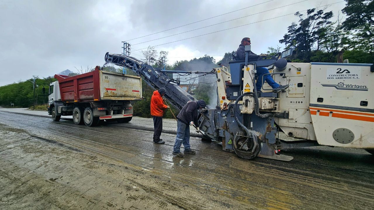 Avanzan los trabajos de recuperación vial