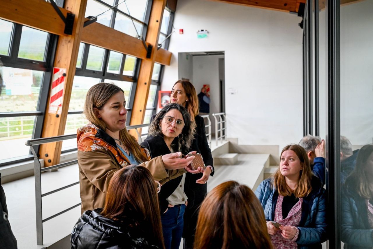 Vecinos visitaron la obra en el Polo Deportivo de Andorra