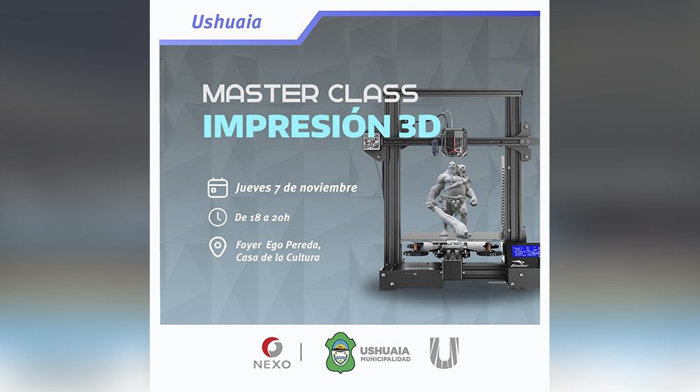 Dictarán en Ushuaia una Master Class de Impresión 3D