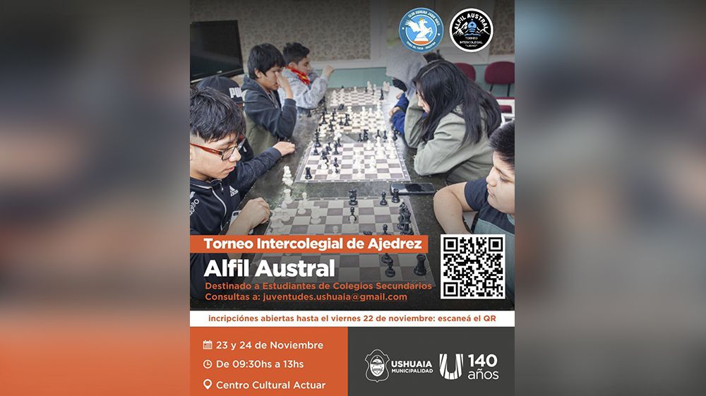 Comienzan las inscripciones para el torneo ‘Alfil Austral’