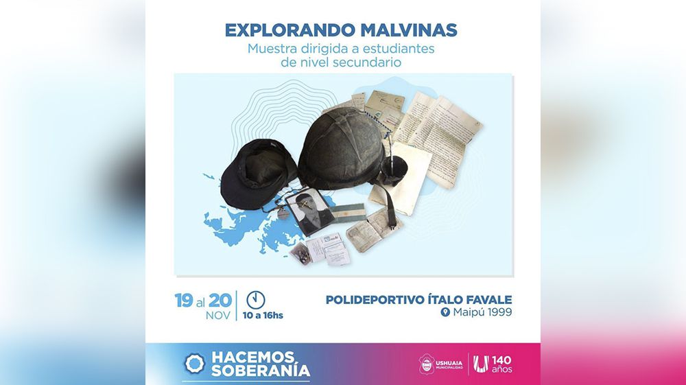 Hoy y mañana se presentará la exposición ‘Explorando Malvinas’
