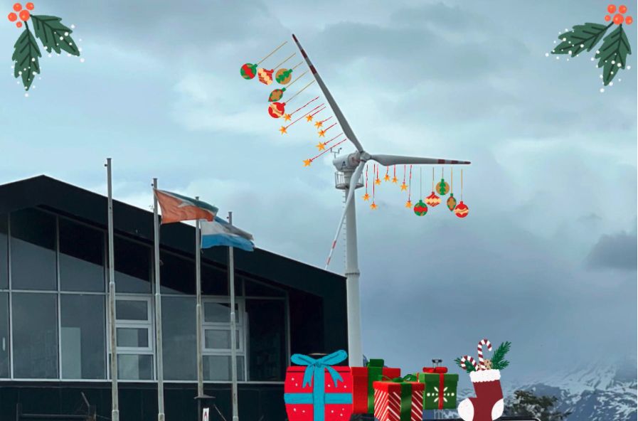 El aeroarbolito de navidad del fin del mundo